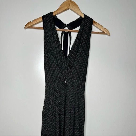 Free People Charcoal Gold Stripe Temptress Bodycon Dress - Picture 5 of 10